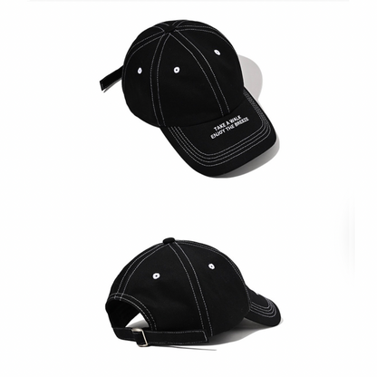 ブリム　ロゴプリント　キャップ　N1302