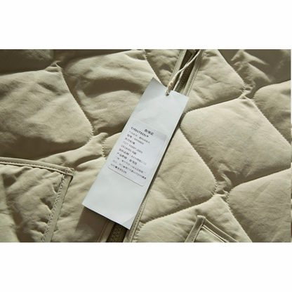 キルティング　リブカラージャケット　N905