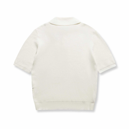 ワッフルニット　ポロシャツ　N359