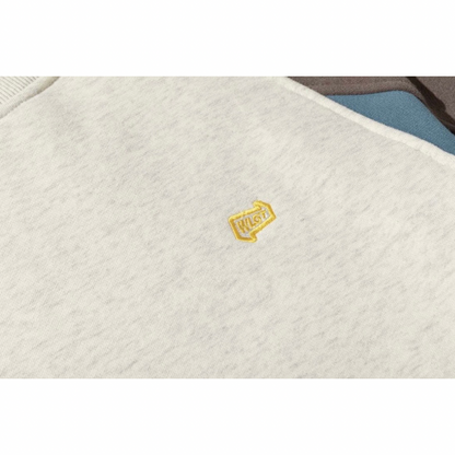 パネルカラー　クルーネックスウェット　N1239