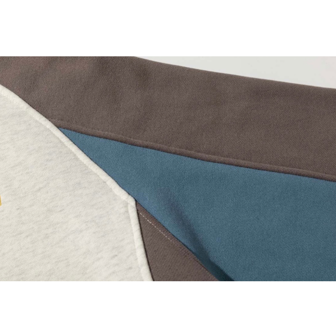 パネルカラー　クルーネックスウェット　N1239