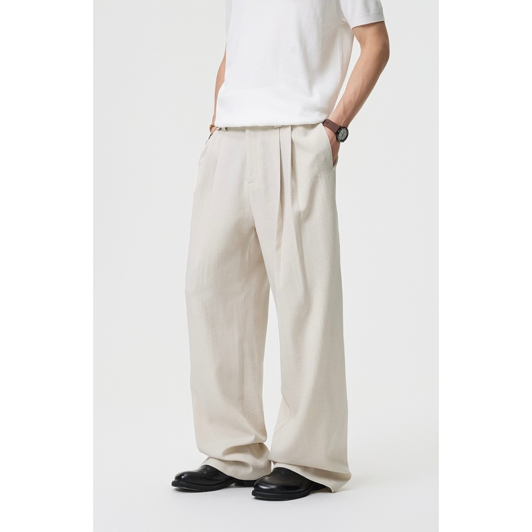 ビスコースナイロン　タックパンツ　N1548