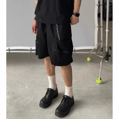 ベルテッド　ユーティリティ　ワイド　ショートパンツ　N284