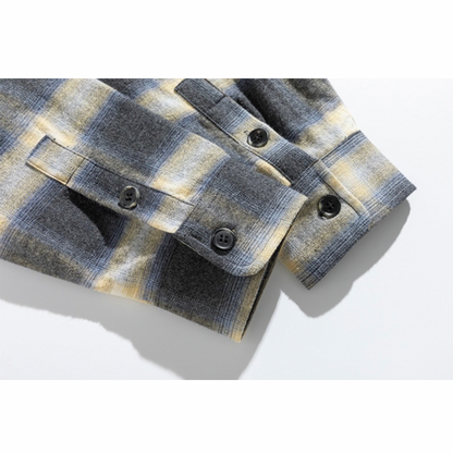 トーンカラー　ライトネルシャツ　N1214