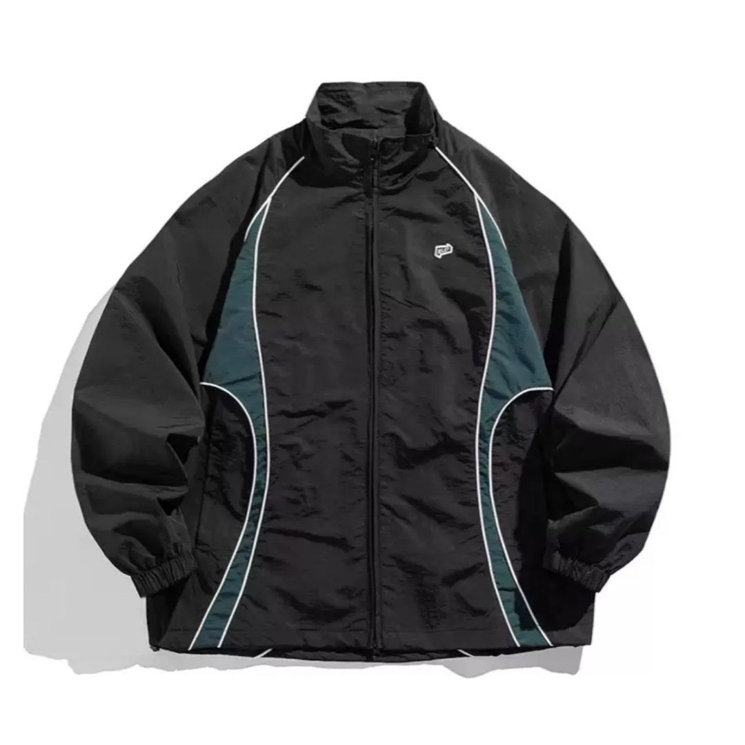 バイカラー　ナイロン　トラックジャケット　N1212