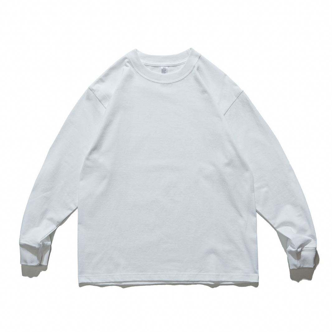 Basic Wide Long-Sleeve T-shirt N1366 ホワイト