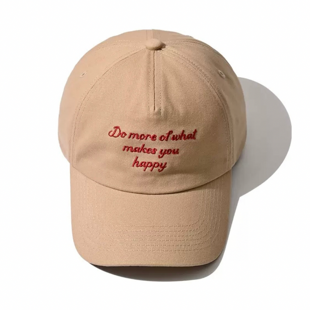 [Do more…] Message logo cap N1301 ベージュ