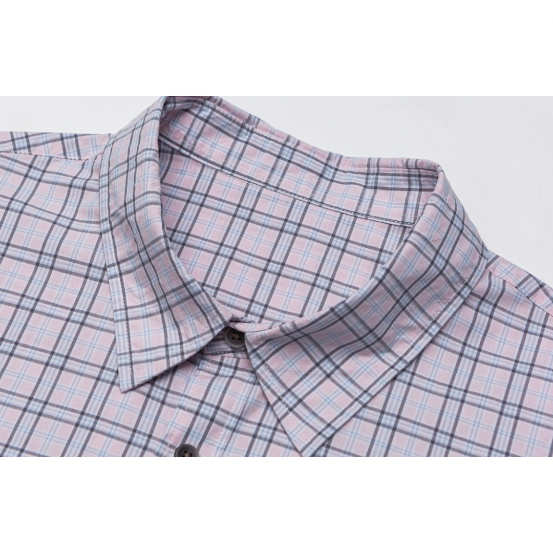 グラフチェック　ブロードシャツ　N1054