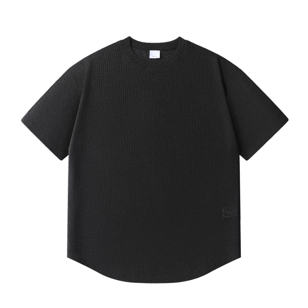 速乾ポリエステル　ラウンドヘム　ニットTシャツ　N1538
