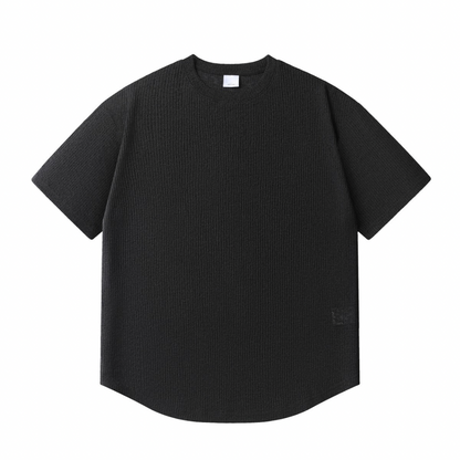 速乾ポリエステル　ラウンドヘム　ニットTシャツ　N1538