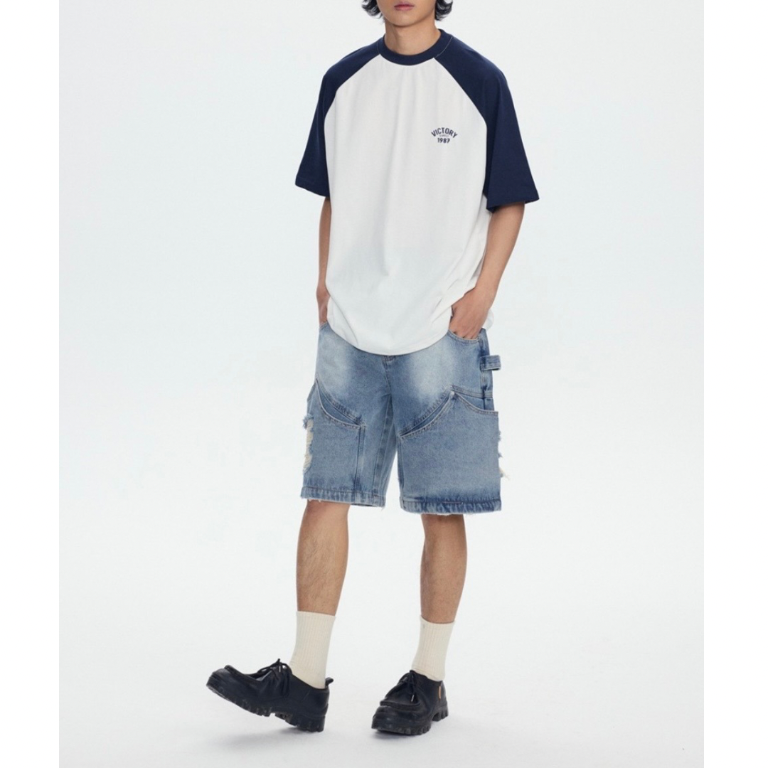 カレッジプリント　ラグランスリーブ　Tシャツ　1597