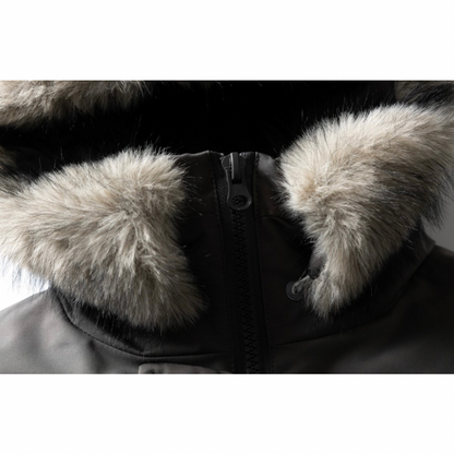 ホワイトダックダウン　ファー付きフードジャケット　N885