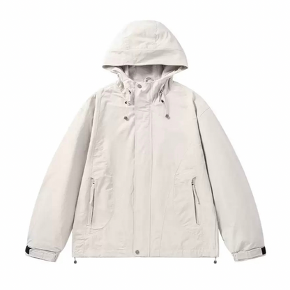 コットンナイロン　フードジャケット　N1221