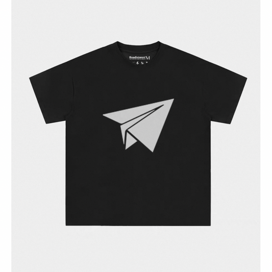 Paper Airplane　コットン　プリントTシャツ　N455