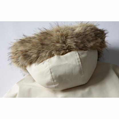 ホワイトダウン　保温ライナー　ファーフード　ジャケット　N899