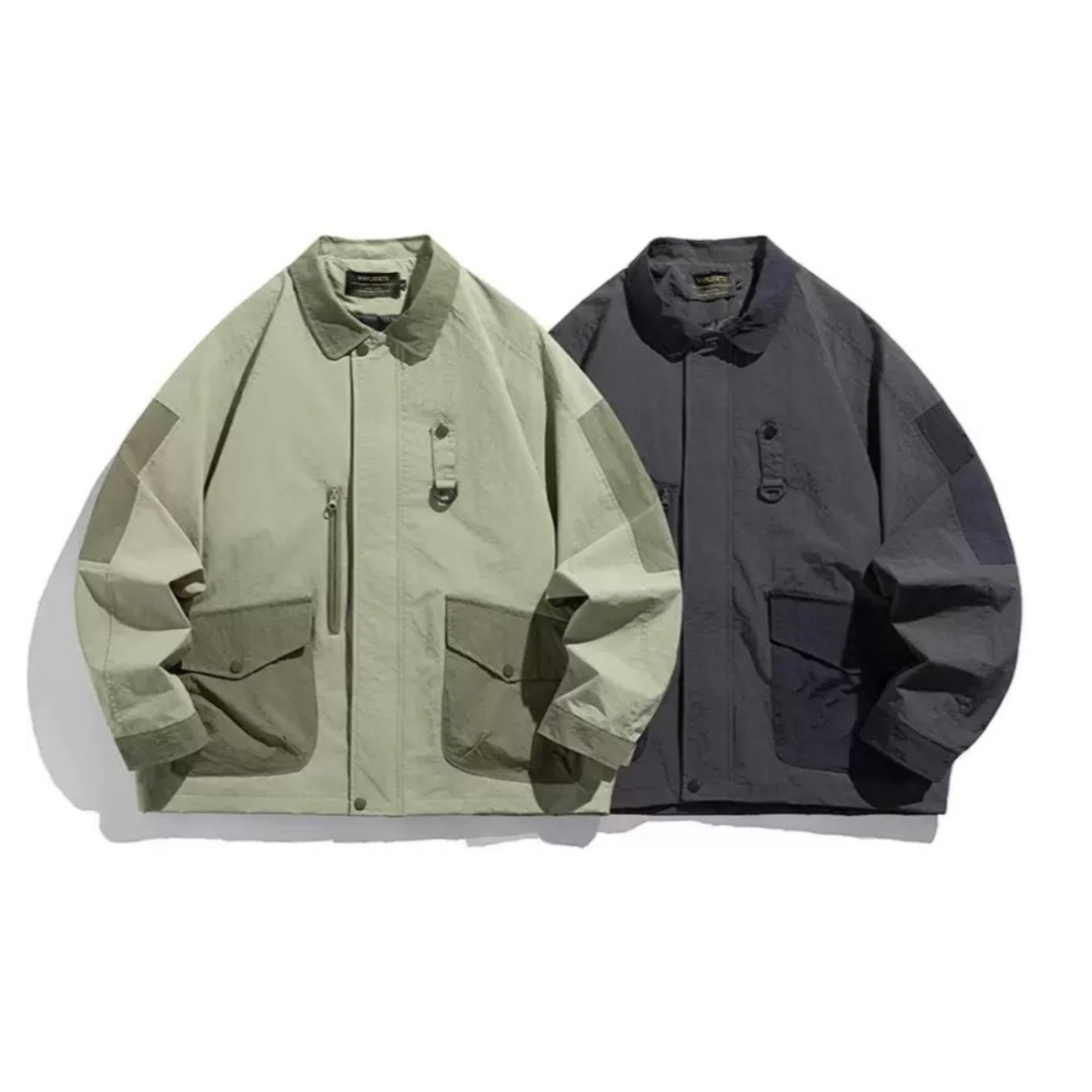 バイカラーナイロン　ユーティリティ　ジャケット　N1213