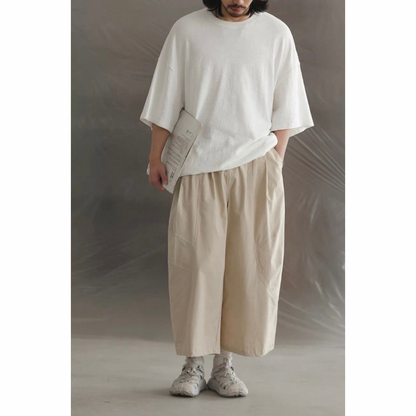 オーバーサイズ　ストレッチ　5分袖　Tシャツ　N1489