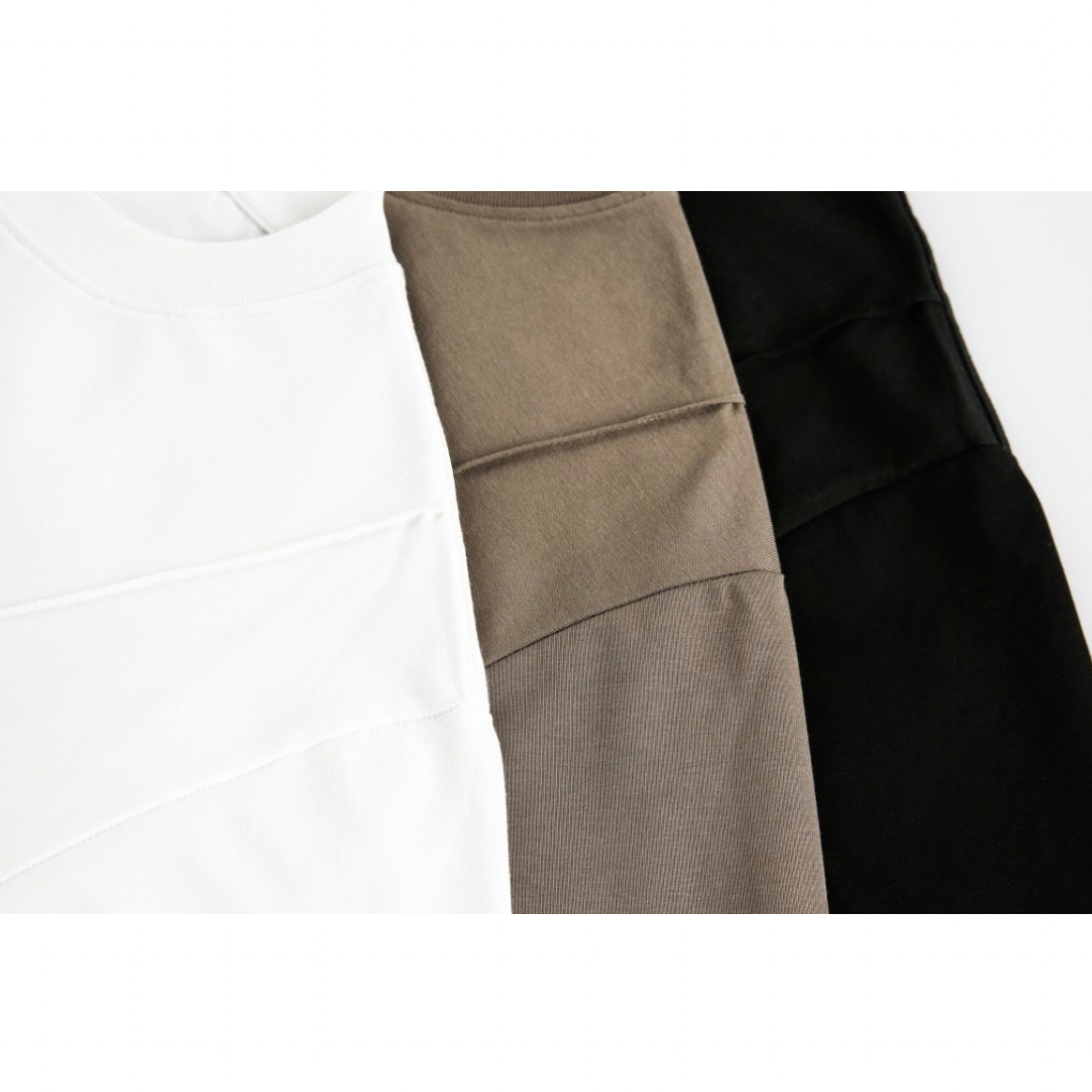 タックディテール　ワイド　半袖Tシャツ　N1383
