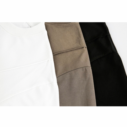 タックディテール　ワイド　半袖Tシャツ　N1383