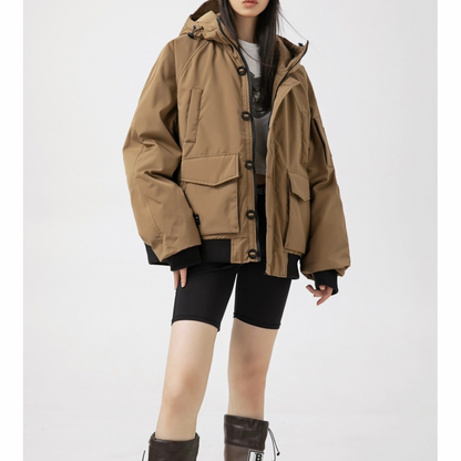 900FPダウン　ユーティリティ　フードジャケット　N952