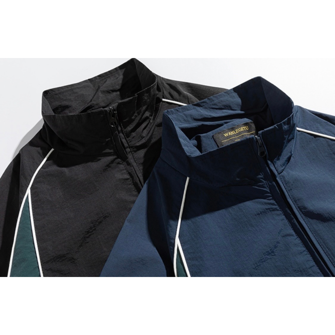 バイカラー　ナイロン　トラックジャケット　N1212