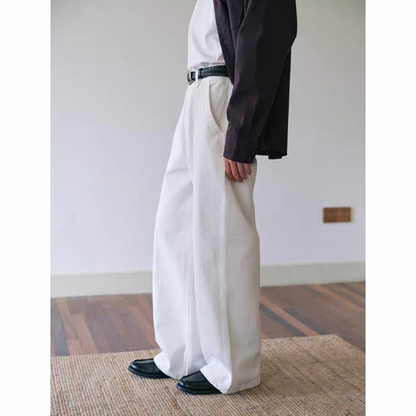 コットン ワイドストレートパンツ N751