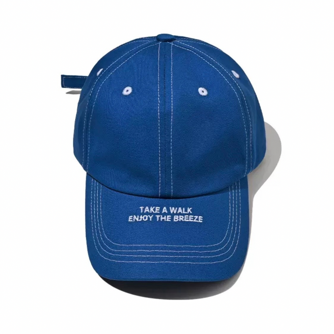 Brim Logo Print Cap N1302 ブルー