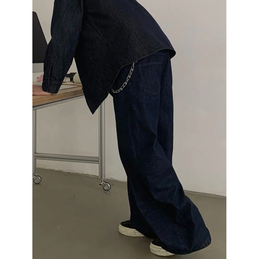 ツータックワイド　デニムパンツ　N647
