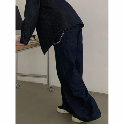 ツータックワイド　デニムパンツ　N647