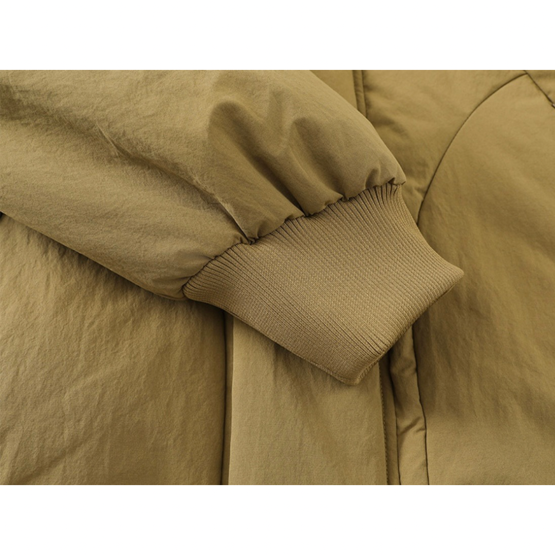 ホワイトダウン　変形パターン　フードジャケット　N915