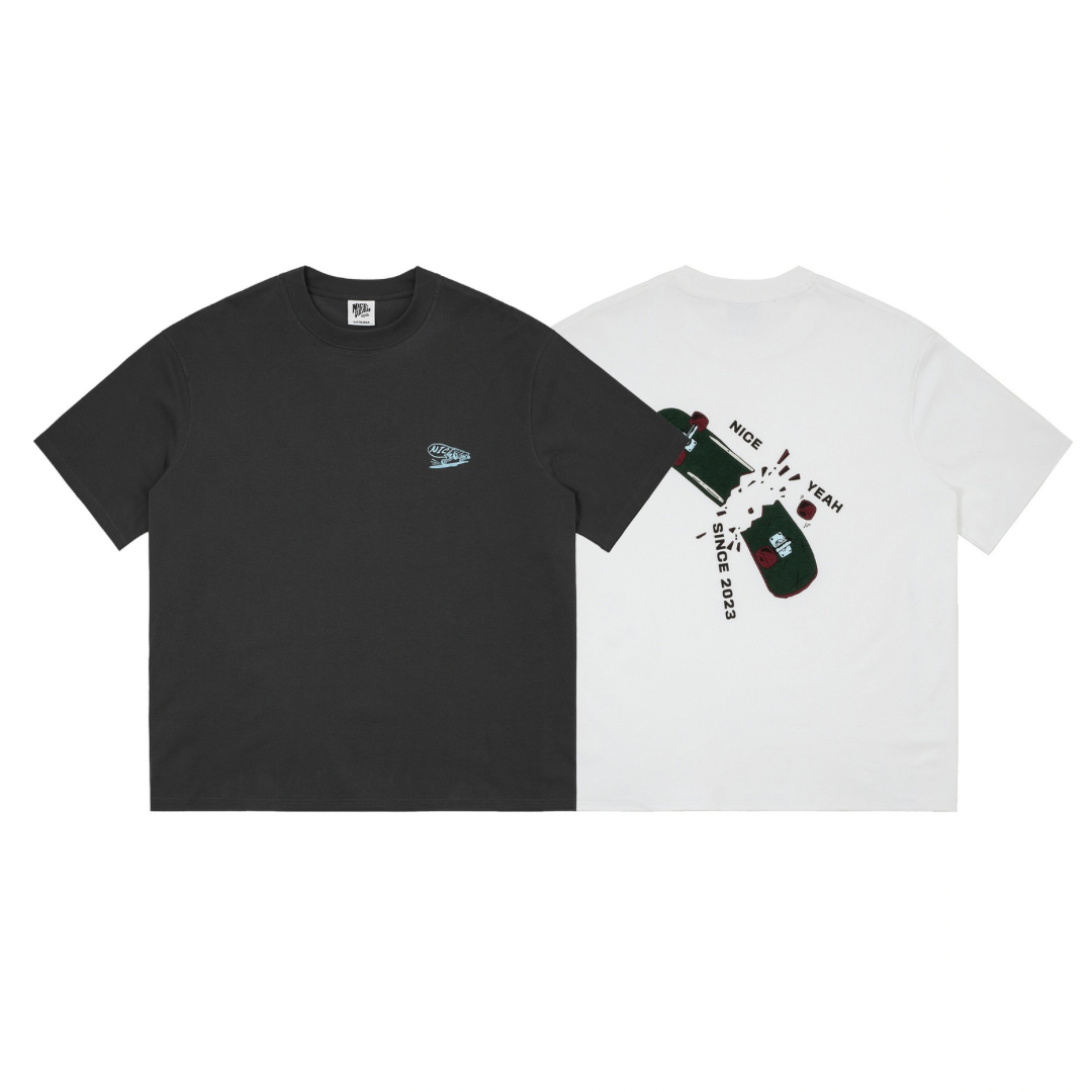 【NICE YEAH】高機能ソロナブレンド　プリントTシャツ　N279