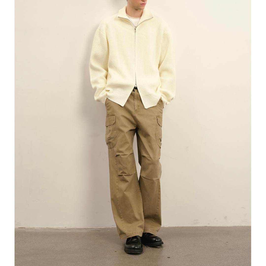 ドライバーズニット ジップアップ カーディガン　N930