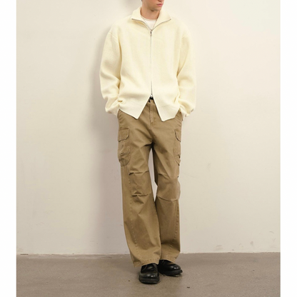 ドライバーズニット ジップアップ カーディガン　N930