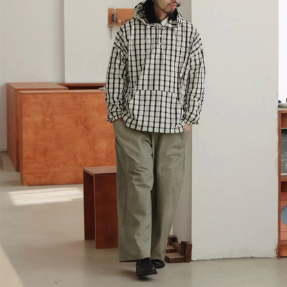 ドビーチェック　ポリエステル　アノラック　N1740