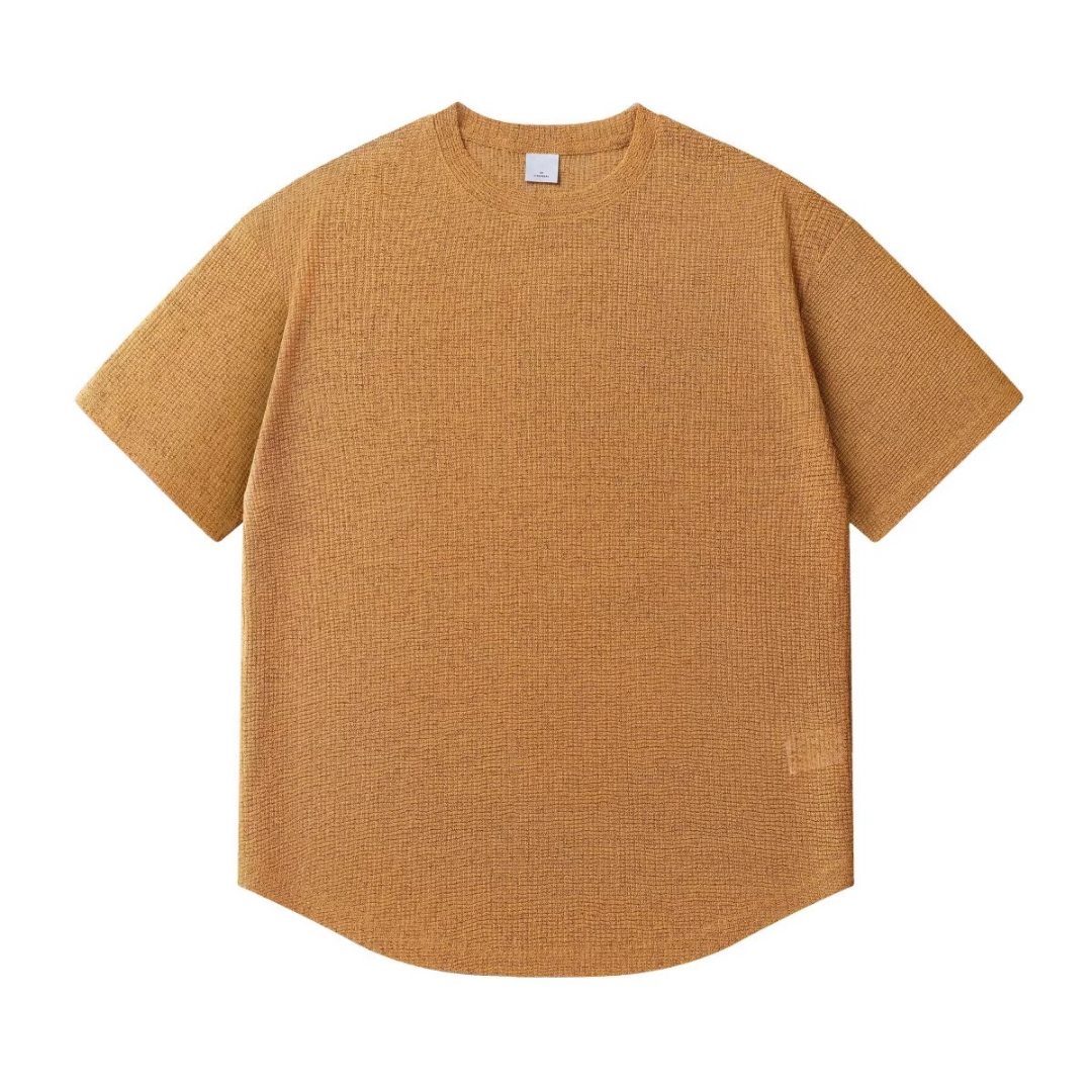 速乾ポリエステル　ラウンドヘム　ニットTシャツ　N1538