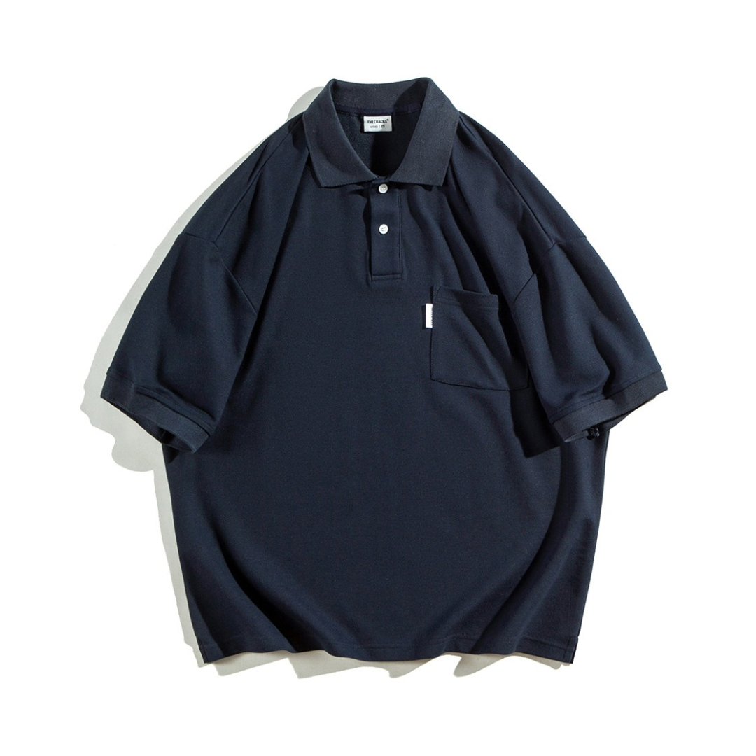 Cotton polyester wide polo shirt N400