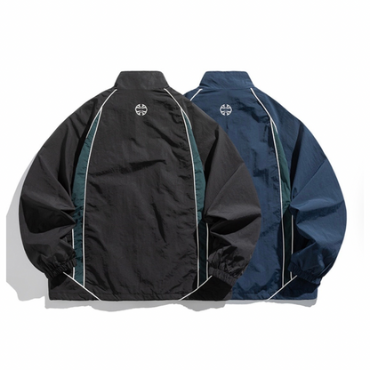 バイカラー　ナイロン　トラックジャケット　N1212