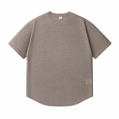 速乾ポリエステル　ラウンドヘム　ニットTシャツ　N1538