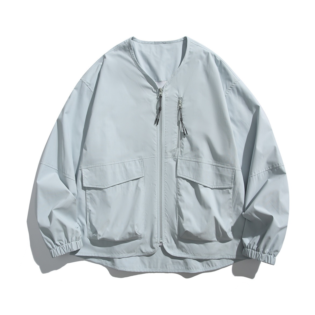 ポリエステル布帛　ユーティリティ　カーディガン　N1083