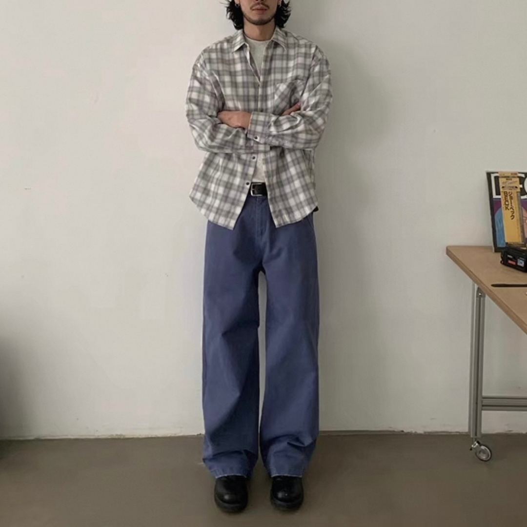 ブルーワーカー　ワイド　パンツN285