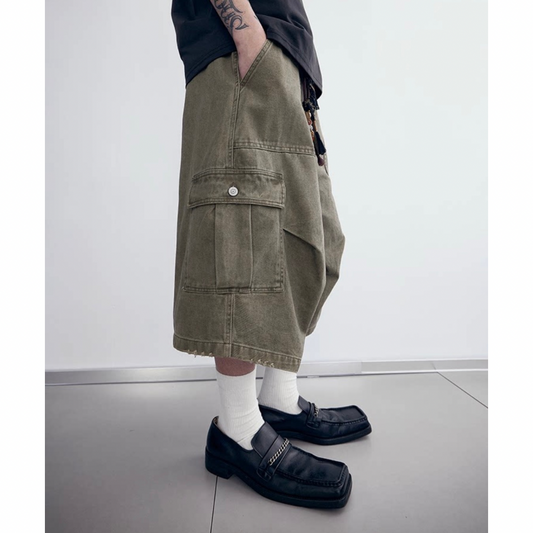 コットンツイル　クロッブド　カーゴパンツ　N512