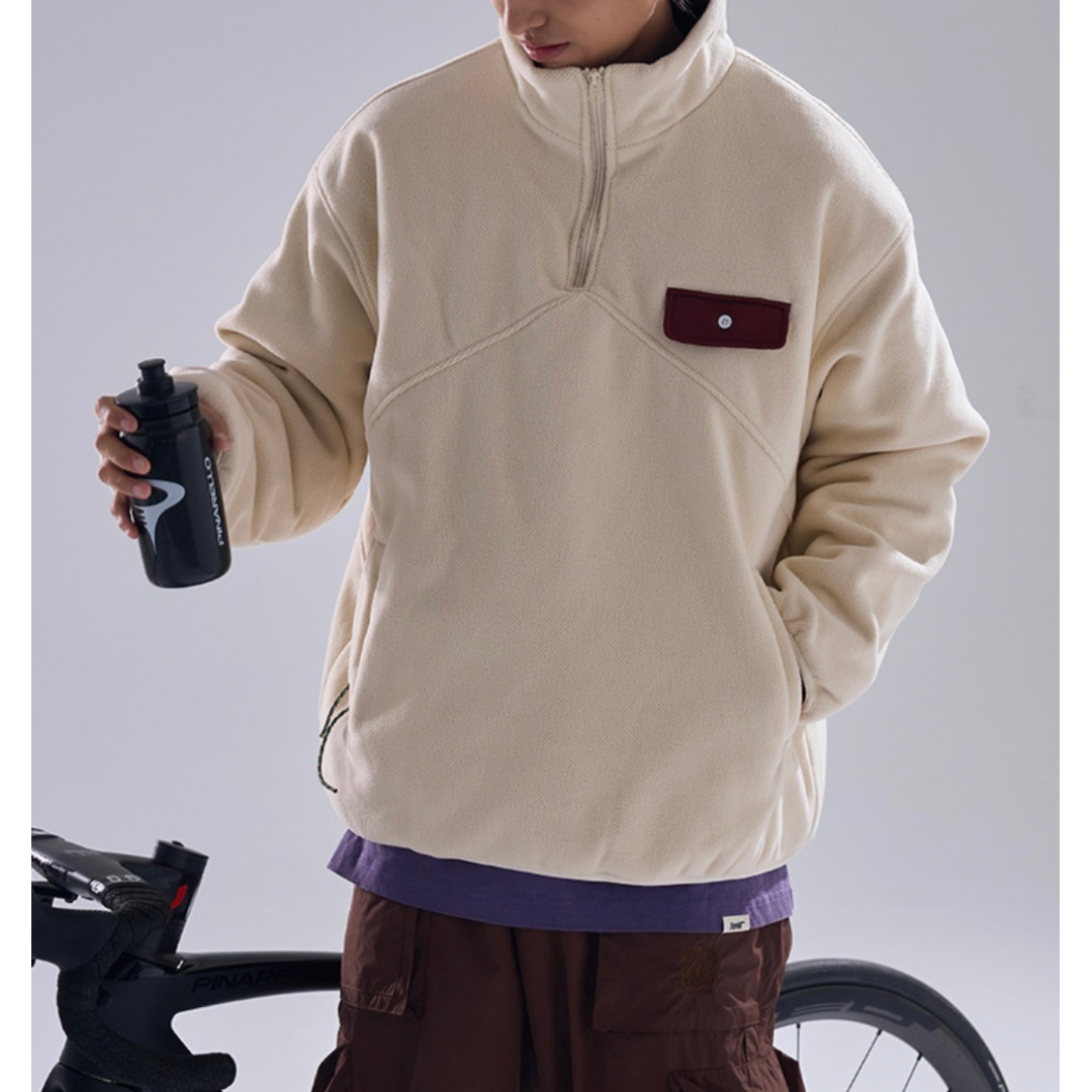 起毛PE　パテッド　スタンドカラージャケット　N946