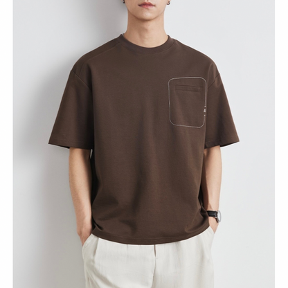 ラインポケット　コットンポリ　Tシャツ　　N1455