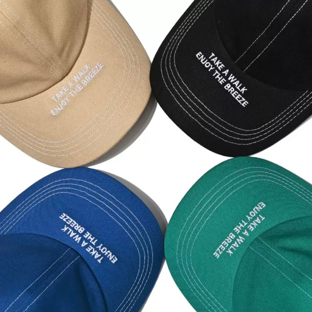 ブリム　ロゴプリント　キャップ　N1302