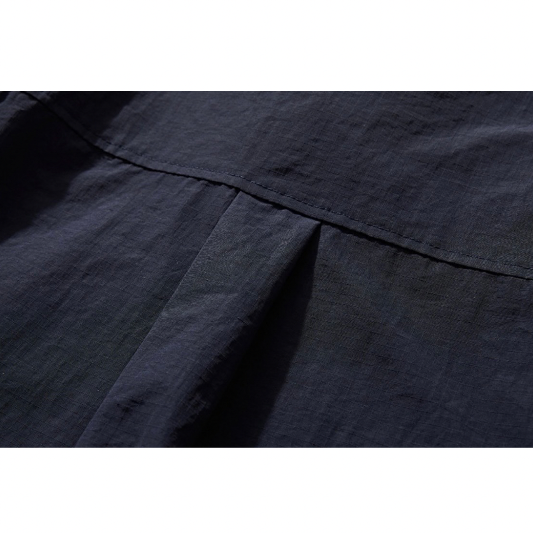 バイカラー　ネイビーブルー　レギュラーシャツ　N1281