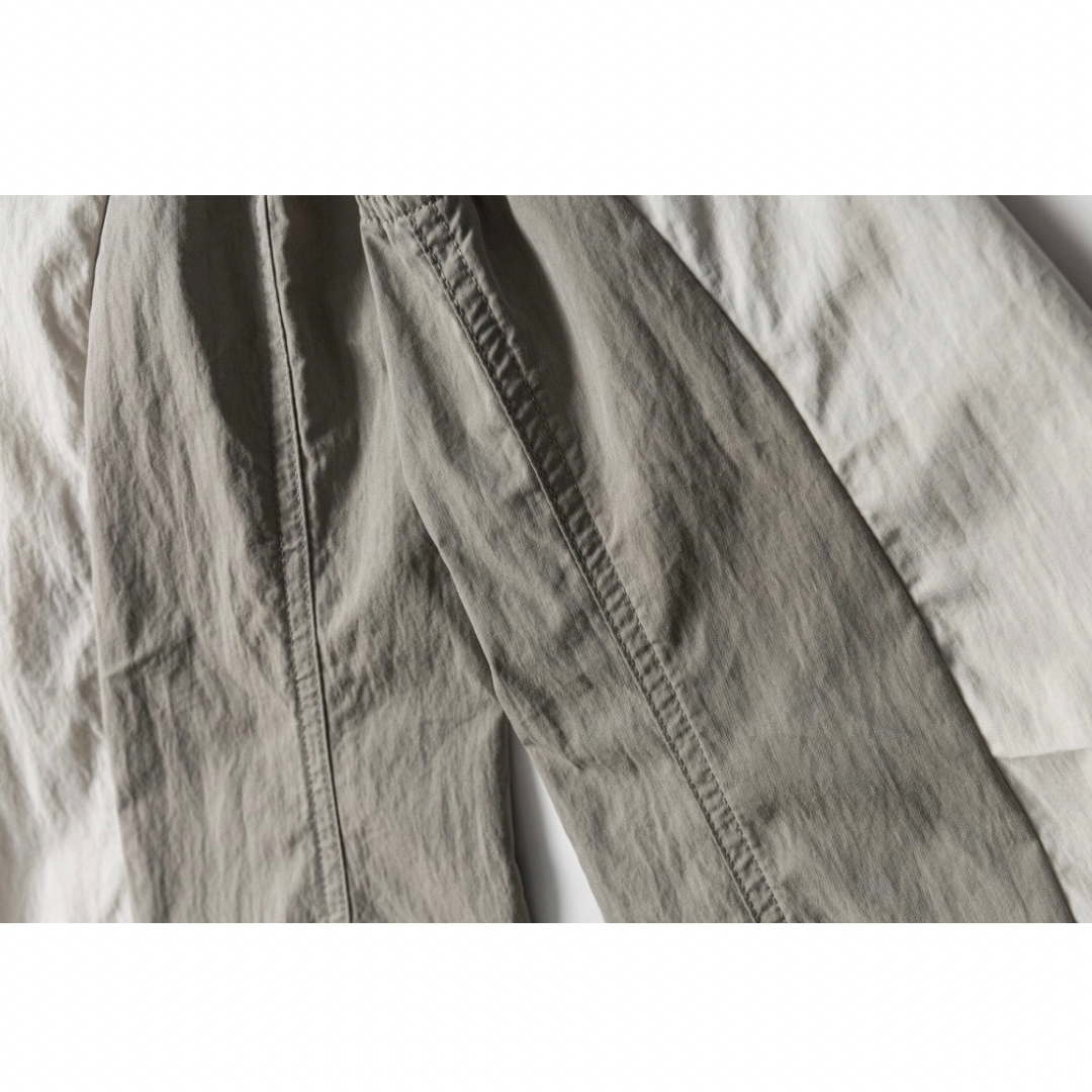 コットンナイロン　バイカラー　ポケット付き　シャツジャケット　N1235