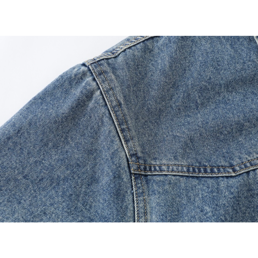 ライナーキルティング　ウォッシュデニム　ジップジャケット　N890