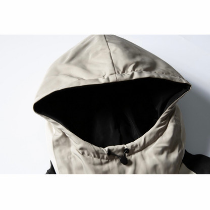 フリースライナー　バイカラー　フードジャケット　N896