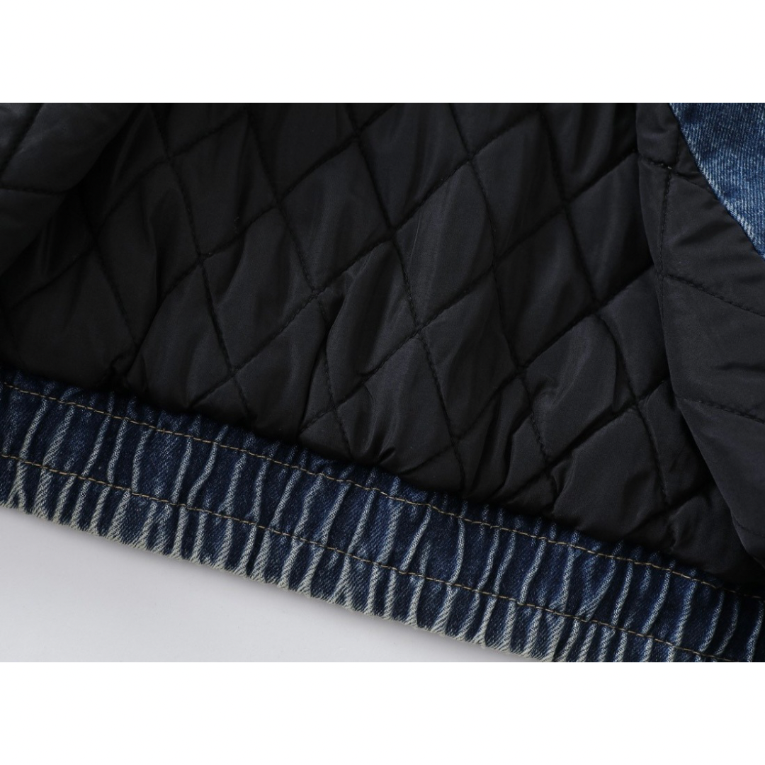 ライナーキルティング　ウォッシュデニム　ジップジャケット　N890