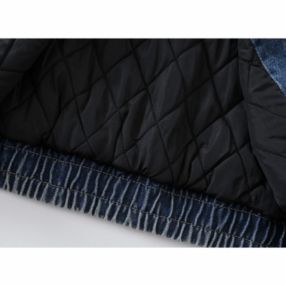 ライナーキルティング　ウォッシュデニム　ジップジャケット　N890